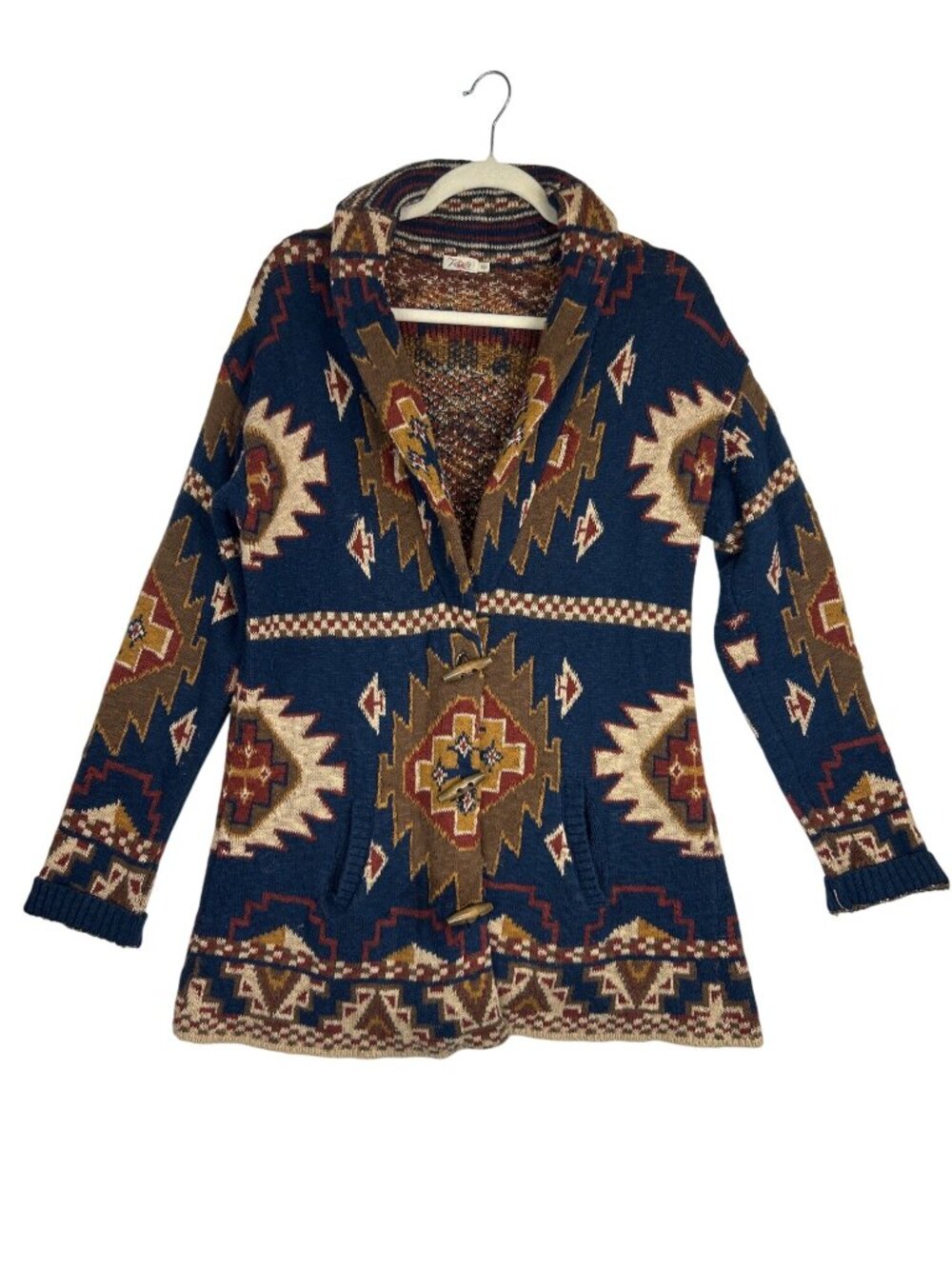 Faherty Women's Lodge Cardigan Women's S Aztec Southwestern Geometric Sweater - Picture 15 of 15